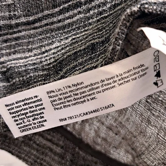 Eileen Fisher Linen Gauze Strata Top Size L - Picture 7 of 7